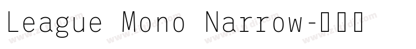 League Mono Narrow字体转换
